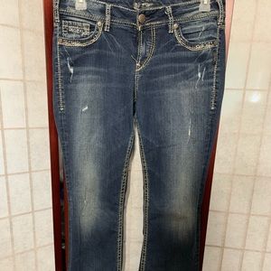 Silver Suki Mid rise slim boot cut jeans